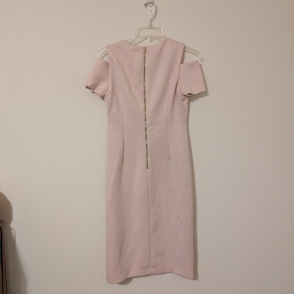Calvin Klein Pink Midi Dress Size 4 - Picture 4 of 4